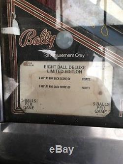Bally Eight Ball Deluxe Pinball Machine