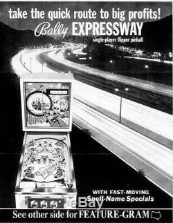 Bally Expressway Pinball Machine 1971 Rare / Retro
