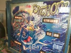 Bally Fathom pinball machine 1981 rare game