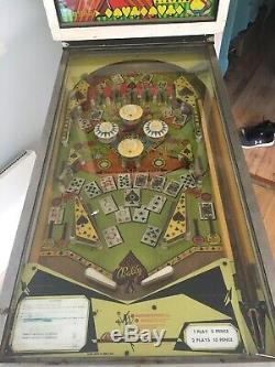 Bally Hi Low Ace 1973 Pinball machine Part Restored Coin Operated Read Details