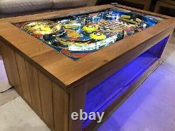 Bally Pac-Man Pinball Machine Coffee Table Oak Table 1981 Play Field