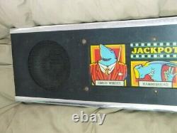 Bally Pool Sharks original metal pinball machine speaker panel Vpin virtual pin