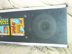 Bally Pool Sharks original metal pinball machine speaker panel Vpin virtual pin