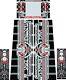 Bally Space Invaders Pinball Machine Cabinet Decal Set