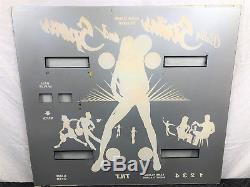 Bally Strikes and Spares Pinball Machine Game Backglass Original not Repro