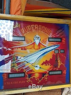 Bally Supersonic. Pinball Machine. 1979 Vintage, Collectors