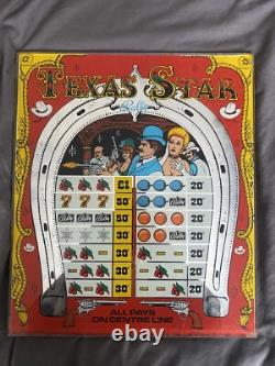 Bally Texas Star Slot Machine Glass