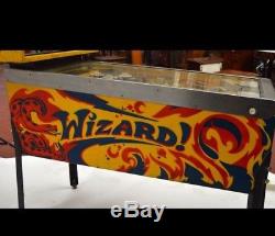 Bally Wizard! Pinball Machine 1975 Elecro- Mechanical The Who Pinball Wizard