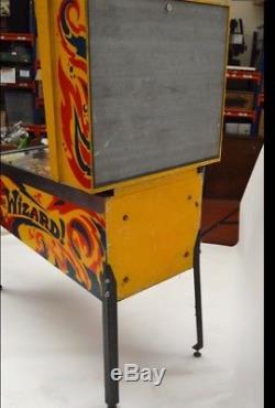 Bally Wizard! Pinball Machine 1975 Elecro- Mechanical The Who Pinball Wizard