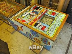 Bingo Pinball Machine Vintage Bally 1960 Circus Queen