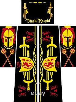Black Knight Pinball Machine CABINET Decal Set