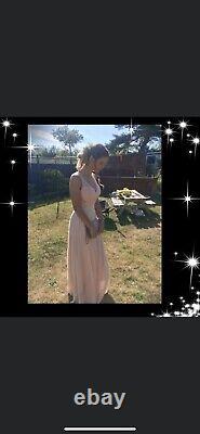 Blush Pink Handmade Prom Dress For Weddings And Party's Size 6