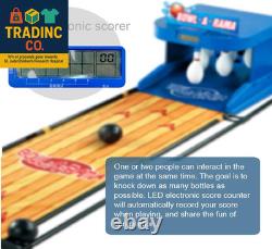 Bowling Alley Game for Home, Bowling Game with LED Electronic Scoreboard with Au