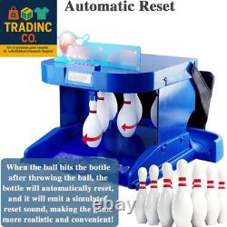 Bowling Alley Game for Home, Bowling Game with LED Electronic Scoreboard with Au