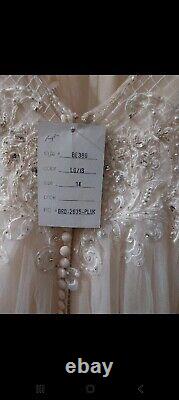 Brand New Blush wedding dress size 14