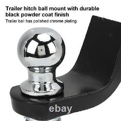 Car Auto Trailer Hitch Mount & 2in Ball Pin Steel 6000lbs 2in Drop Ball For