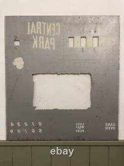 Central Park By Gottlieb Pinball Back Flash 1966