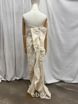 Champagne Bloom Column Gown