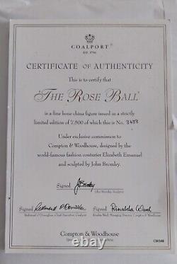 Coalport figurine the rose ball with Original Certificate