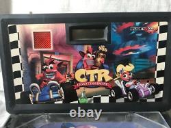 Crash Bandicoot Team Racing CTR Pinball Table in box collectible flipper 1999
