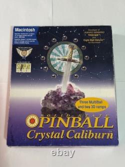 Crystal Caliburn Solid State Pinball vintage Mac game (big box)