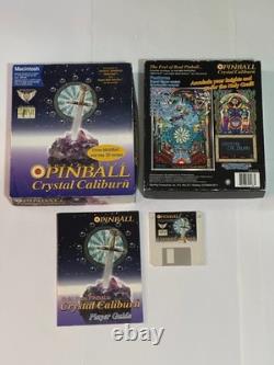 Crystal Caliburn Solid State Pinball vintage Mac game (big box)