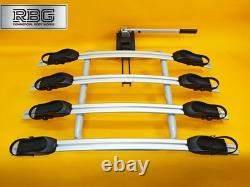 Cycle Carrier 4 Bikes Towball Mounted 60kg Car Rear Tow Bar Ball Tilting Rack UK