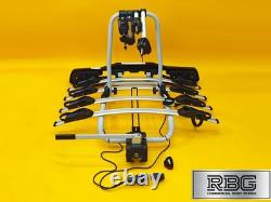 Cycle Carrier 4 Bikes Towball Mounted 60kg Car Rear Tow Bar Ball Tilting Rack UK