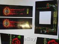 Data East Guns N Roses Cabinet Pinball Machine Art never used