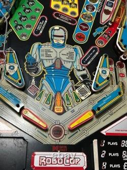 Data East Robocop Pimball Playfield Fully Populated With Complete Wiring Harness