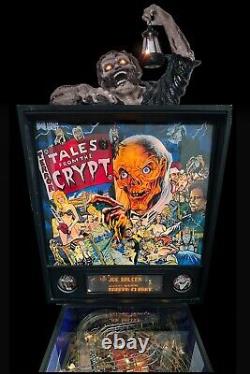 Data East Tales from the Crypt pinball machine topper, lit LED eyes and lamp