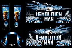Demolition Man Pinball Machine CABINET Decal Set