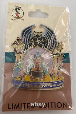 Disney DEC Fantasia Snow Globe Pin LE 250 Sorcerer Mickey Chernabog