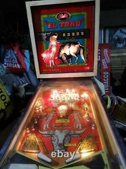 El Toro BALLY PINBALL Machine 1972