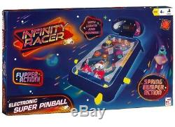 Electronic Super Pinball Complete With Plenty Of Lights & Sounds Gift For Kids