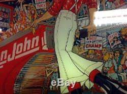 Elton John Captain Fantastic Pinball Machine Backglass Beautiful Wall Art Arcade