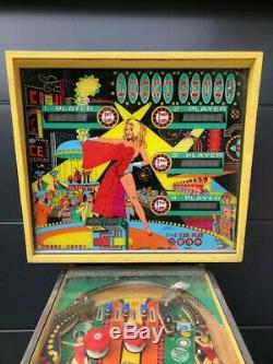 Extremely Rare Williams Lucky 7 Pinball, circa. 1978, Fully Complete Machine