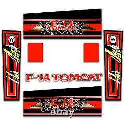 F-14 Tomcat Pinball Side Art & Head Decal Kit Replacement Stickers 1-YR Warranty