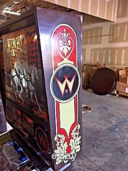 Fire Pinball Machine Williams Nice / LED UPGRADED and NEW RED DISPLAYS
