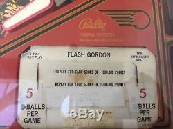 Flash gordon vintage pinball machine