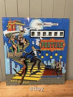 Fortune By Recel S A (Of Spain) Pinball Back Flash 1976