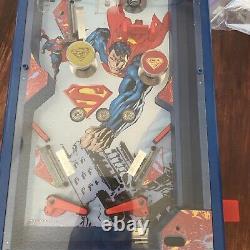 Funrise Home Arcade DC SUPERMAN Tablet-Top Pinball Machine Saving the World test