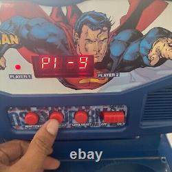 Funrise Home Arcade DC SUPERMAN Tablet-Top Pinball Machine Saving the World test