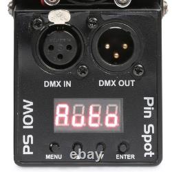 Fuzzix MBR60 LED Mirror Ball Panel Reflector and PS10W Pin Spot Disco Lighting