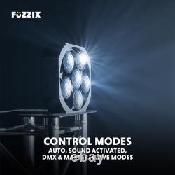 Fuzzix MBR60 LED Mirror Ball Panel Reflector and PS10W Pin Spot Disco Lighting