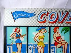 Genuine 1960s Gottlieb Cover Girl Pinball Back Glass/Plexiglass 50cms x 56cms Genuine 1960s Gottlieb Cover Girl Pinball Back Glass/Plexiglass 50cms x 56cms