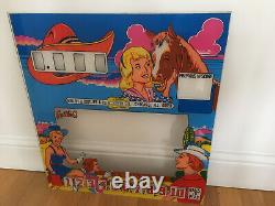 Gottlieb Cow Poke pinball machine backglass 1965