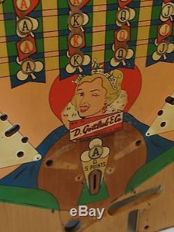 Gottlieb Kings And Queens 1965 Pinball Machine Playfield Great Americana Pop Art