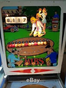Gottlieb'Mibs' Pinball Machine, made in 1969. Refurbished and plays well