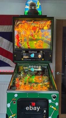 Gottlieb Tee'd Off pinball machine. Topper. Pin2DMD. Invisiglass. Teed off